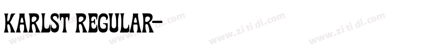 KarlST Regular字体转换
